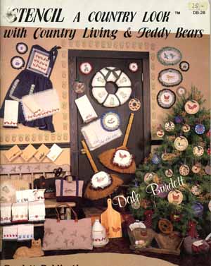 Stencil wiht Country Living & Teddy Bears